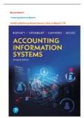Solutions Manual Accounting Information Systems 16th Edition By Romney&semi; Steinbart&semi; Summers&semi; Wood&comma; All Chapters 1 - 24&vert;&vert;Latest 2026&period;
