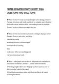 NDAEB COMPREHENSIVE SCRIPT 2026 QUESTIONS AND SOLUTIONS