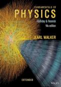 Test Bank for Fundamentals of Physics 10th Edition &ndash; Resnick&comma; Walker & Halliday &vert; Latest Update 2026 &vert; A&plus; Exam Prep