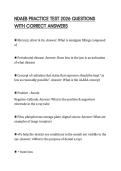 NDAEB PRACTICE TEST 2026 QUESTIONS WITH CORRECT ANSWERS