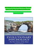 Test Bank for Evolutionary Psychology&colon; The New Science of the Mind&comma; 7th Edition &lpar;ISBN 9780205958555&rpar; &ndash; Complete Q&A Chapters 1-13 With Verified Answers &vert; A&plus; Graded