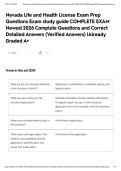 Nevada Life and Health License Exam Prep Questions Exam study guide COMPLETE EXAM Newest 2026 Complete Questions and Correct Detailed Answers &lpar;Verified Answers&rpar; &vert;Already Graded A&plus;