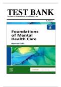 Test Bank for Foundations of Mental Health Care&comma; 8th Edition &lpar;ISBN 978‑0323763702&rpar; &ndash; Complete Verified Q&A With Rationales &vert; A&plus; Exam Prep Guide