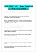 WGU C954 V8 Ch 7 Exam Questions And Answers &vert; Graded A&plus;