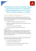NSG3280 EXAM 2 Actual Exam 2026&sol;2027 Complete Questions and Verified Answers with Detailed Rationales Pathophysiology for Nurses I Grade A 100&percnt; Correct Pass Guaranteed - A&plus; Graded