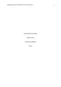 Developmental Psychology