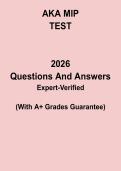 AKA MIP Test 2026 Study Guide PDF &vert; Alpha Kappa Alpha Membership Intake Practice Questions & Review