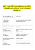 CCT Exam &lpar;EE5&rpar; with all Correct & 100&percnt; Verified Answers &vert;Latest Version &vert;Already Graded A&plus;