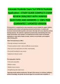 COLORADO PESTICIDE EXAM TURF IPM COMPLETE STUDY GUIDE 2026&sol;2027 WITH VERIFIED QUESTIONS AND ANSWERS &vert;&vert; GUARANTEED PASS &vert; NEWEST VERSION