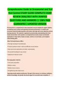 COMPREHENSIVE GUIDE TO ORNAMENTAL AND TURF PEST CONTROL COMPLETE EXAM REVIEW 2026&sol;2027 WITH VERIFIED QUESTIONS AND ANSWERS &vert;&vert; GUARANTEED PASS &vert; NEWEST VERSION