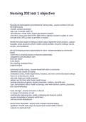 Nursing 202 test 1 objective Test