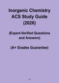 Inorganic Chemistry ACS Study Guide 2026 PDF &ndash; Complete Review & Practice