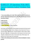 BARKLEY 3P Questions With 100&percnt; Correct Answers Latest Versions Top Rated