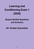 Learning and Conditioning Exam 1 2026 PDF &ndash; Psychology Study & Practice Guide