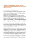Therapeutic Crisis Intervention for Schools &lpar;TCIS&rpar; Cornell University &lpar;2025&vert;2026&rpar; Training and Certification Exam Overview with Correct Answers