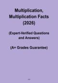 Multiplication & Multiplication Facts 2026 PDF &ndash; Complete Math Practice Guide