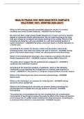 HEALTH PRAXIS 5551 NEW EXAM WITH COMPLETE SOLUTIONS 100&percnt; VERIFIED 2026-2027&excl;&excl;