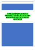 AQA GCSE Combined Science Trilogy Physics 8464&sol;1H Actual 2025 Exam Paper &plus; Mark Scheme &lpar;Fully Merged&rpar;