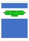 AQA GCSE Combined Science Trilogy Chemistry 8464&sol;2H Actual 2025 Exam Paper &plus; Mark Scheme &lpar;Fully Merged&rpar;
