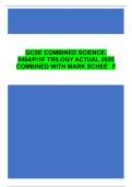 AQA GCSE Combined Science Trilogy Physics 8464&sol;1F Actual 2025 Exam Paper &plus; Mark Scheme &lpar;Fully Merged&rpar;