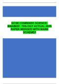 AQA GCSE Combined Science Trilogy Biology 8464&sol;2F Actual 2025 Exam Paper &plus; Mark Scheme &lpar;Fully Merged&rpar;