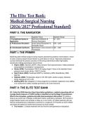 2026&sol;2027 Elite Medical-Surgical Nursing Test Bank & Study Guide &vert; deWit's Concepts & Practice 3rd Ed&period; &vert; NCLEX Prep with Deep Rationales