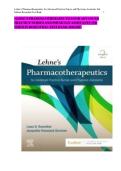LEHNE&rsquo;S PHARMACOTHERAPEUTICS FOR ADVANCED PRACTICE NURSES AND PHYSICIAN ASSISTANTS 2ND EDITION ROSENTHAL TEST BANK 2026&sol;2027