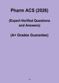 Pharmaceutical Chemistry ACS 2026 PDF &ndash; Study Guide & Practice Questions