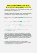 FOPC 4 Exam 2 UPDATED ACTUAL  QUESTIONS AND CORRECT ANSWERS