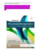 Lehne&rsquo;s Pharmacotherapeutics for Advanced Practice Nurses and Physician Assistants 2nd Edition &ndash; Rosenthal &ndash; Test Bank &ndash; Revised Edition 2023 &ndash; Complete Practice Questions with Answers