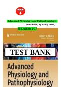 Test Bank for Advanced Physiology and Pathophysiology&comma; 2nd Edition by Nancy Tkacs &lpar;ISBN 978‑1284238951&rpar; &ndash; Complete Verified Questions & Answers Chapters 1‑17 &vert; Latest Edition 2026