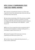 NETA 3 EXAM 2 COMPREHENSIVE STUDY GUIDE 2026 VERIFIED ANSWERS
