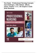 Test Bank - Professional Nursing-Concepts and Challenges&comma; 10th Edition &lpar;Black&comma; 2026&rpar;&comma; Chapter 1-15 &vert; All Chapters