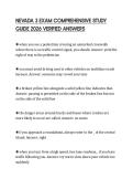 NEVADA 3 EXAM COMPREHENSIVE STUDY GUIDE 2026 VERIFIED ANSWERS