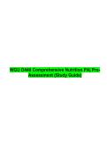 WGU D440 Comprehensive Nutrition PA&vert; Pre-Assessment &lpar;Study Guide&rpar; 