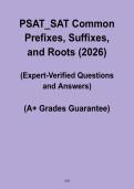 PSAT&lowbar;SAT Common Prefixes&comma; Suffixes&comma; and Roots PDF &ndash; Vocabulary Study Guide