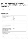 OECP Exam Questions With 100&percnt; Complete Solutions Most COMPLETE &lpar;2026&rpar; &lpar;Latest Update 2026&rpar; UPDATE&excl;&excl;
