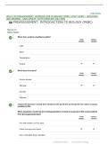 WGU C190 PREASSESSMENT&colon; INTRODUCTION TO BIOLOGY &lpar;PKBC&rpar; STUDY GUIDE &vert; QUESTIONS AND ANSWERS &vert; 2026 UPDATE &vert; WITH COMPLETE SOLUTION