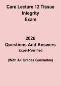 Care Lecture 12 Study Guide PDF &vert; Nursing Review Notes & Exam Preparation