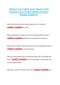 Walmart Food Safety Exam Newest 2026  Questions and Correct Detailed Answers  Already Graded A&plus; 