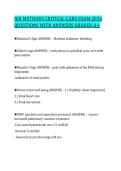 AIR METHODS CRITICAL CARE EXAM 2026 QUESTIONS WITH ANSWERS GRADED A&plus;