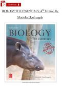 Biology&colon; The Essentials&comma; 4th Edition - Hoefnagels Test Bank