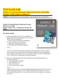 TEST BANK FOR Primary Care Interprofessional Collaborative Practice 6th Edition &vert;Chapter 1-228&vert;Complete TestBank A&plus;