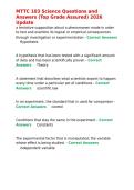 MTTC 103 Science Questions and Answers &lpar;Top Grade Assured&rpar; 2026 Update