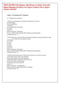 TEST BANK Microbiology with Diseases by Body System By  Robert Bauman 5th Edition All Chapters Included With Complete  Solutions 2026&sol;2027