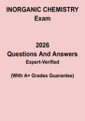 Inorganic Chemistry Study Guide PDF &vert; Coordination Compounds&comma; Bonding Theories & Transition Metals Exam Review
