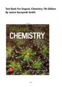 Test Bank For Organic Chemistry 7th Edition by Janice Gorzynski Smith &vert;All Chapters &vert; Updated 2026