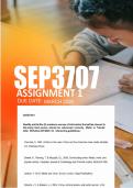 SEP3707 Assignment 1&comma; SEMESTER 1&comma; Due March 2026  -  Distinction  Guaranteed