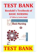 Rosdahl&rsquo;s Textbook of Basic Nursing&comma; 12th Edition &ndash; Caroline Rosdahl &ndash; Complete Test Bank