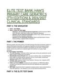 2026&sol;2027 ELITE TEST BANK&colon; Ham&rsquo;s Primary Care Geriatrics &lpar;7th Edition&rpar; &vert; AGPCNP Exam & Clinical Prep 